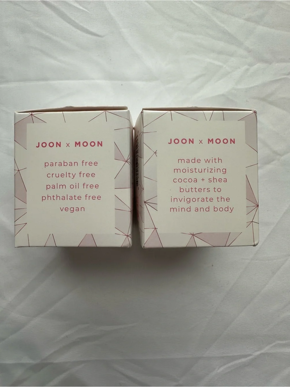 Joon x Moon Revitalize Geode Bath Bomb Set of 2 Pink Glitter Sea Salt 3.7 oz NIB